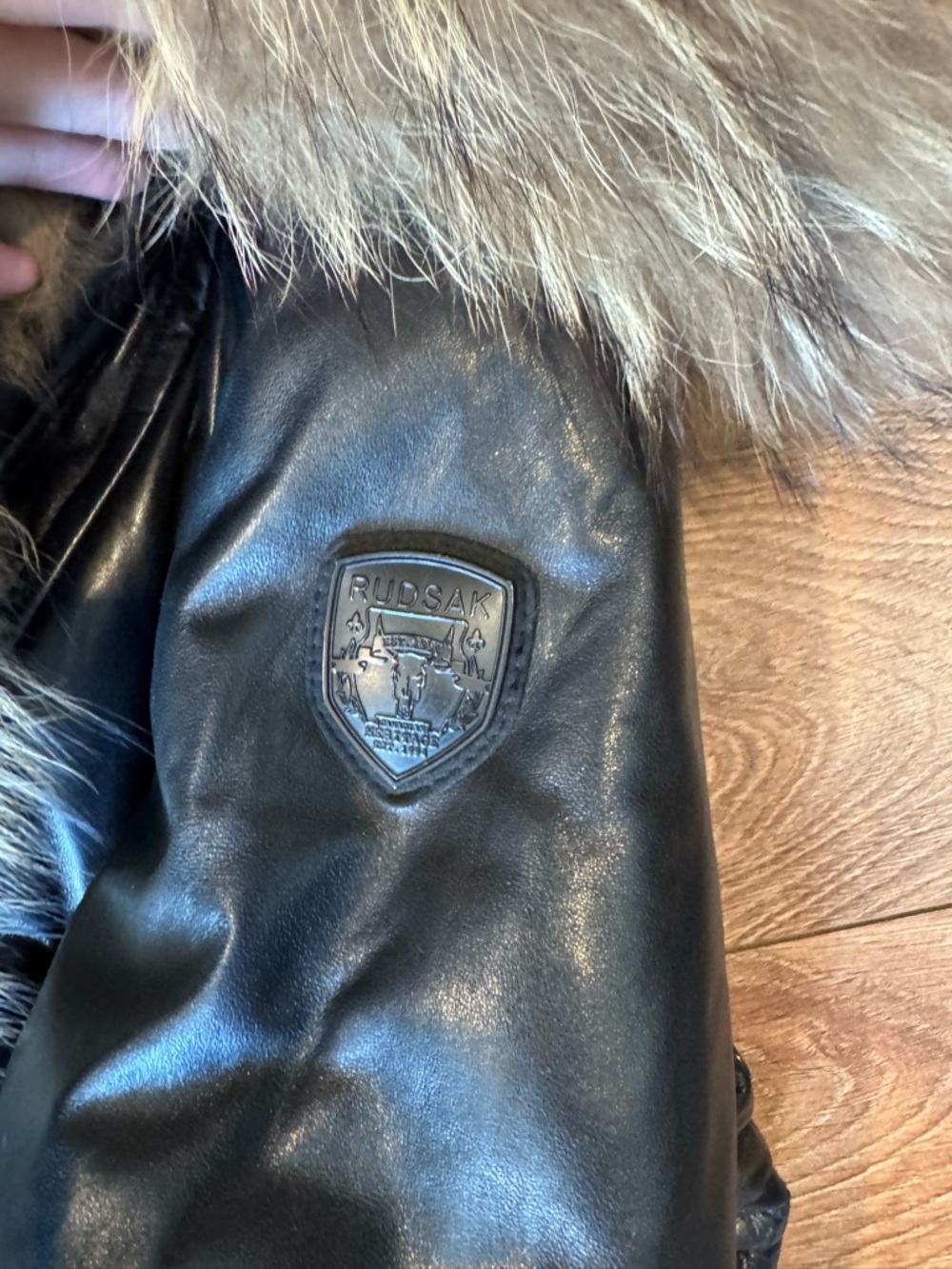 Rudsak Adelyna XL Real Leather And Fur Coat - Picture 5 of 16